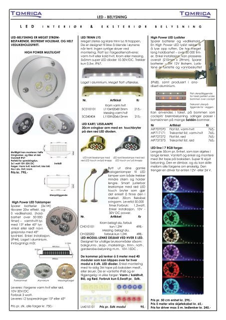 Produktkatalog bÃ¥tutstyr 09/10 - Tomrica AS