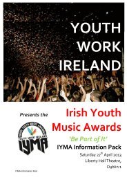 Youth Work Ireland present The Irish Youth Music Awards (IYMA)
