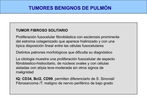 tumores mesenquimales de pulmÃ³n