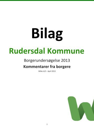 Bilag Rudersdal Kommune