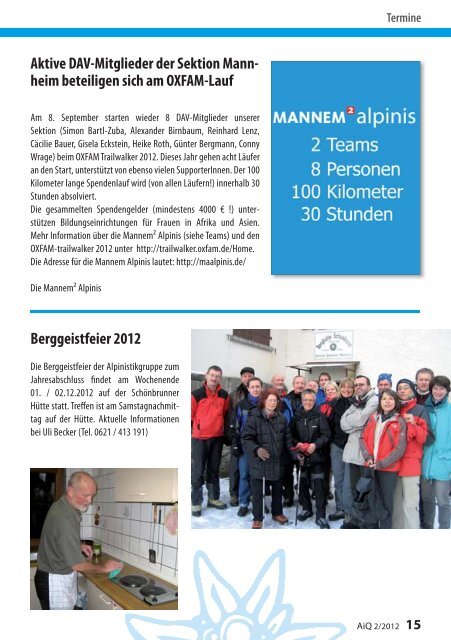 Namens- und Funktionsliste 2012 - DAV Sektion Mannheim
