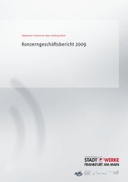 Konzern-Geschäftsbericht 2009 - Stadtwerke Frankfurt am Main