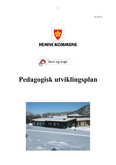 Pedagogisk utviklingsplan - Hemne kommune