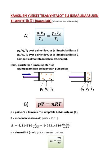 A) = B) =