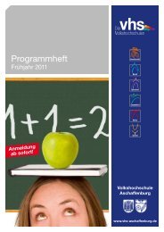 Fremdsprachen - Volkshochschule Aschaffenburg