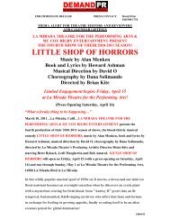 little shop of horrors - La Mirada Theatre for the Performing Arts