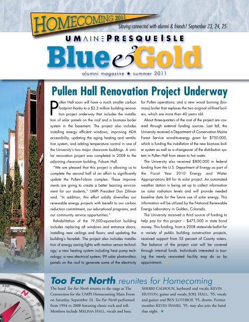 Pullen Hall Renovation Project Underway - University of Maine at ...