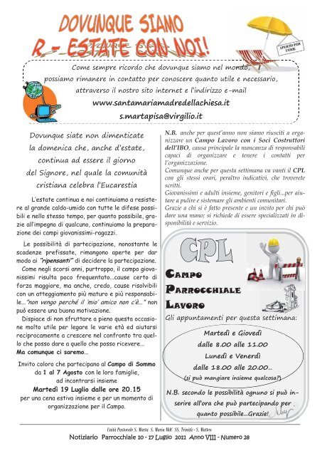 pdf - Parrocchia di S. Maria Madre della Chiesa - Pisa