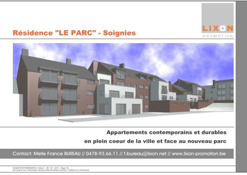 RÃ©sidence "LE PARC" - Soignies - Lixon promotion