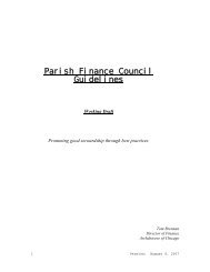 Parish Finance Council Guidelines.pdf - Archdiocese of Chicago