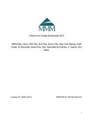 Criterios de Terapia Escalonada 2013 MMM-Elite, Unico, UPR Flex ...