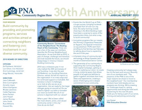30th Anniversary Phinney Neighborhood Association