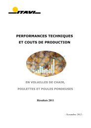 evolution des performances techniques - Institut Technique de l ...