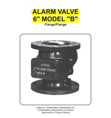 Alarm Check Valve (Astra Model B -150mm) - Firequip