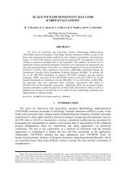 SCALE/TSUNAMI SENSITIVITY DATA FOR ICSBEP EVALUATIONS