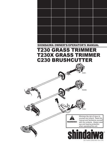 shindaiwa t230x