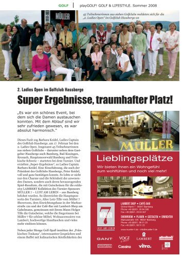 Super Ergebnisse, traumhafter Platz!