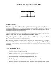 Orbital Tube Weld Fittings - Airdrome