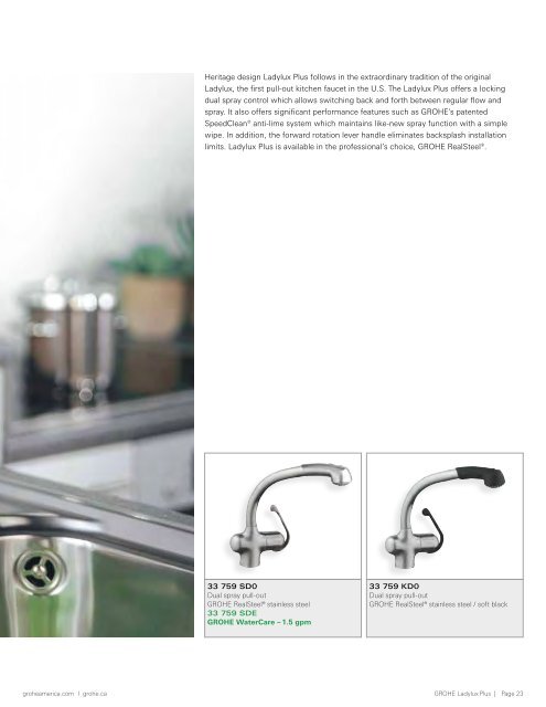 GROHE Kitchen Brochure - Wolseley Express