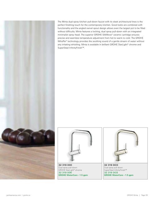 GROHE Kitchen Brochure - Wolseley Express