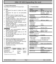 Hilti CP 620 Expanding fire seal - Firequip