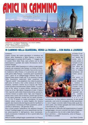 Amici in cammino 64:imp - Associazione Santa Maria Torino