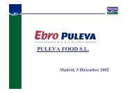 PULEVA FOOD S.L. - Ebro Foods