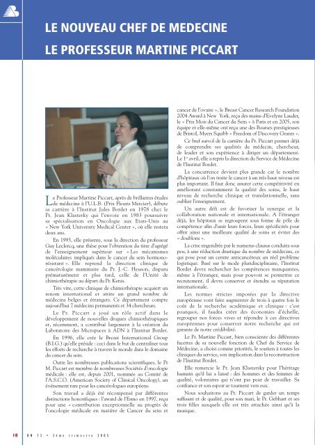 format .pdf - Institut Jules Bordet Instituut