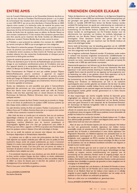 format .pdf - Institut Jules Bordet Instituut