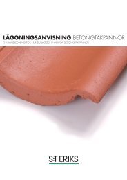 LÃGGNINGSANVISNING BETONGTAKPANNOR - S:t Eriks