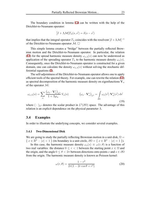 3 Partially Reflected Brownian Motion - Laboratoire de Physique de ...