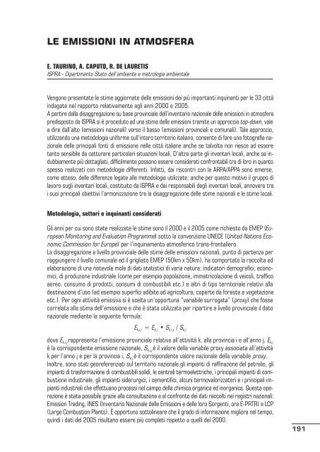 qualitÃ  dell'ambiente urbano v rapporto annuale - Confartigianato ...