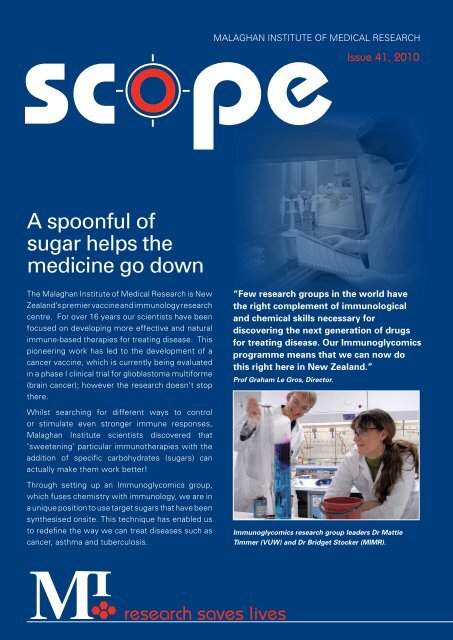 Scope 41 - Malaghan Institute of Medical Research