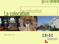 La colocation - Crioc