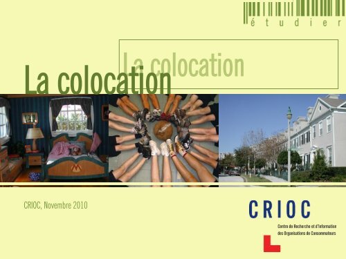 La colocation - Crioc