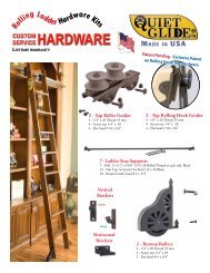 Rolling Ladder Hardware Kits - Custom Service Hardware