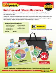 Nutrition and Fitness Resources - Edupress