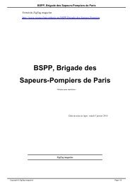 BSPP, Brigade des Sapeurs-Pompiers de Paris - aaspp91