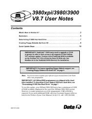 3980xpi/3980/3900 V8.7 User Notes - Data I/O Corporation