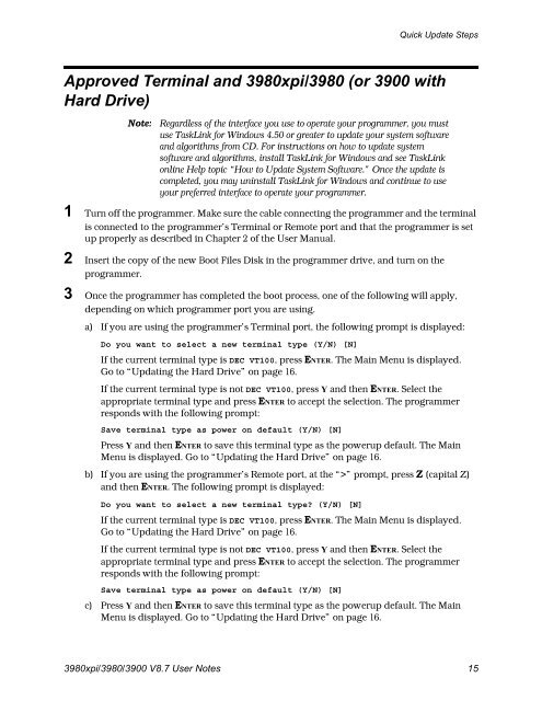 3980xpi/3980/3900 V8.7 User Notes - Data I/O Corporation