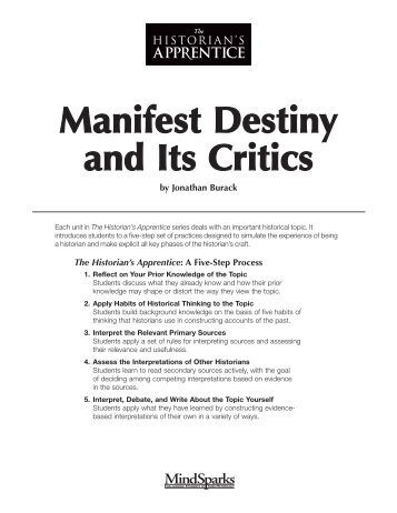 Manifest Destiny and Its Critics.pdf - Mr. Mermelstein's classes