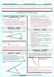 Contrôle 2011 - CAPES de Maths
