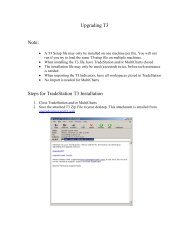 Upgrading T3 - NEXGEN Software Systems