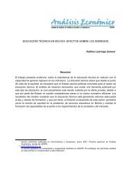 educaciÃ³n tÃ©cnica en bolivia: efectos sobre los ingresos - Unidad de ...
