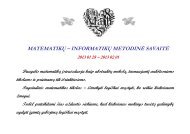 Dalykas: matematika