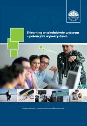 E-learning w szkolnictwie wyższym – potencjał I wykorzystanie