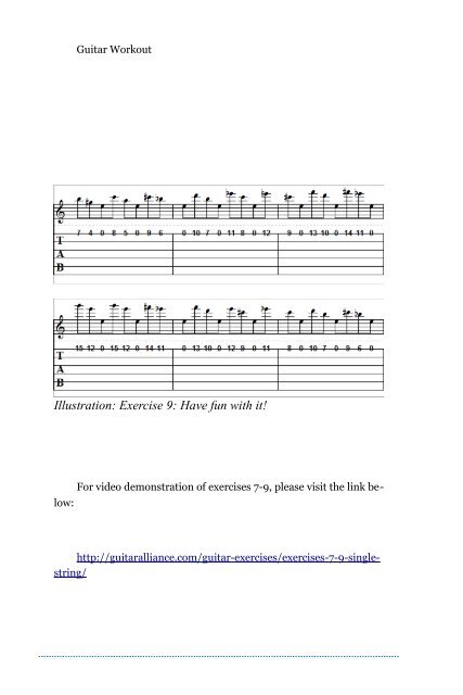 Guitar Workout - Guitar Alliance