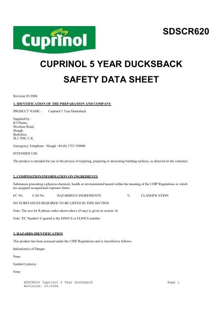 SDSCR620 Cuprinol 5 Year Ducksback 2 - Toolbank