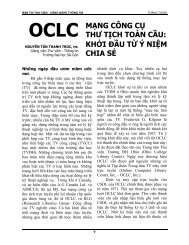 OCLC - Máº¡ng cÃ´ng cá»¥ thÆ° tá»ch toÃ n cáº§u : Khá»i ... - ThÆ° viá»n Cao há»c