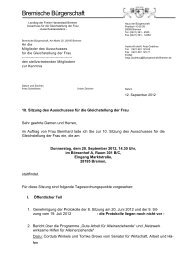 Tagesordnung (pdf, 23.3 KB) - Gleichstellungsausschuss